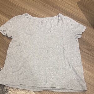 GAP Women's Light Gray Short Sleeve Tee